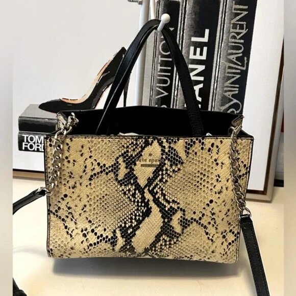 Kate Spade leather snakeskin croc embossed Crossbody bag shoulder bag - Picture 10 of 10